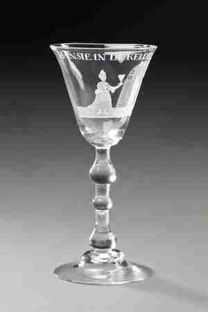 Glas Hansje in de kelder Nederland 1720 particuliere collectie