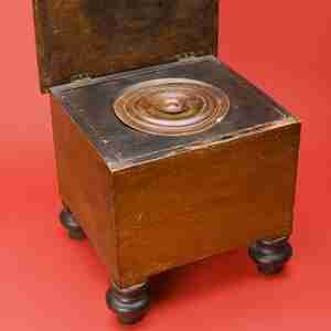 Gemaksdoos houten stilletje Nijmegen ca 1860 particuliere collectie