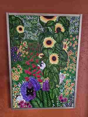 Nicky Elfring Mijn vier katten Ode aan Gustav Klimt Kattencafé Skatjes Zwolle