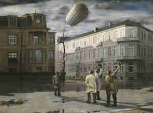 Carel Willink De zeppelin 1933 Collectie Museum MORE copyright Sylvia Willink Quiël